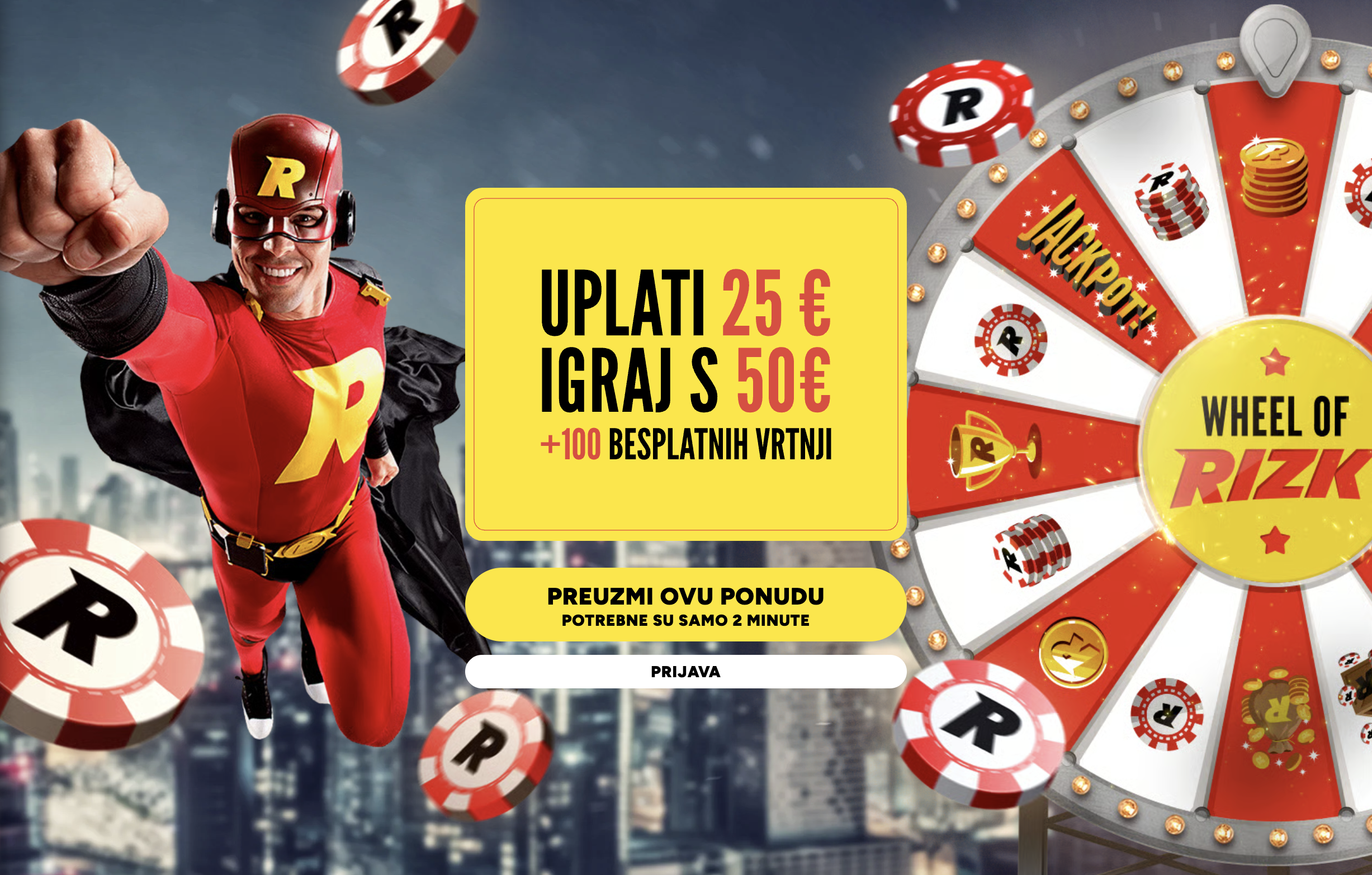 Rizk Casino HR – Bonus dobrodošlice